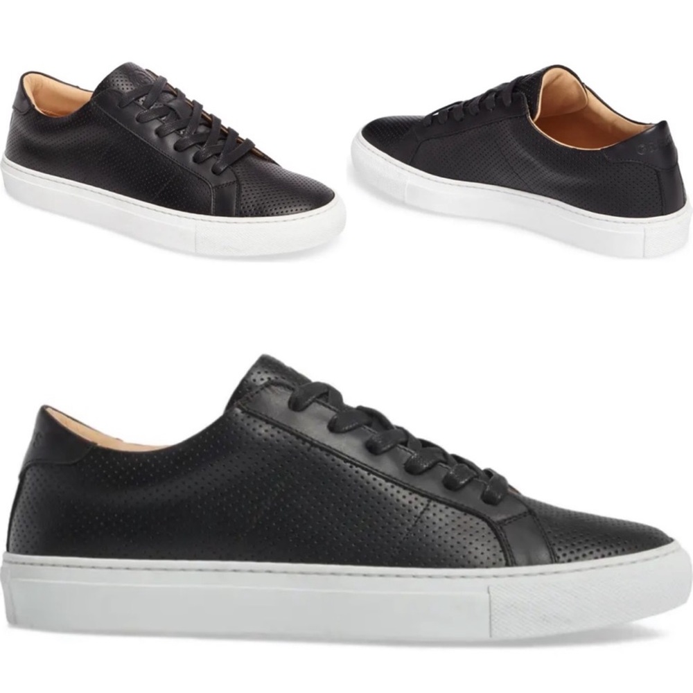 GREATS Women's Royale Perforated Black Sneakers Size 9